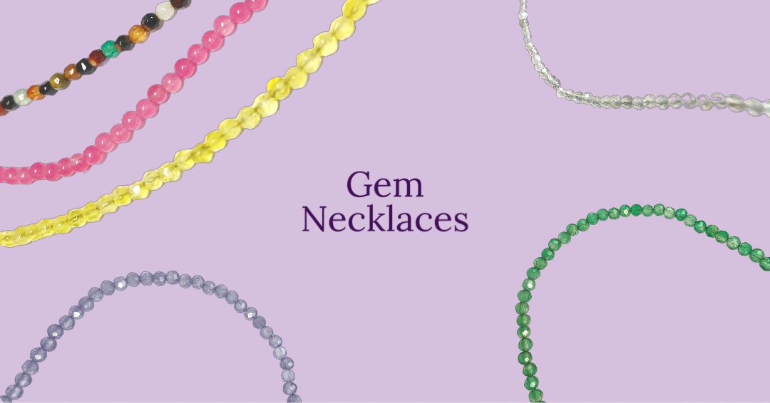 Beaded Stone Necklaces
