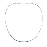 Sterling Silver "Hammered" Thin Collar Necklace