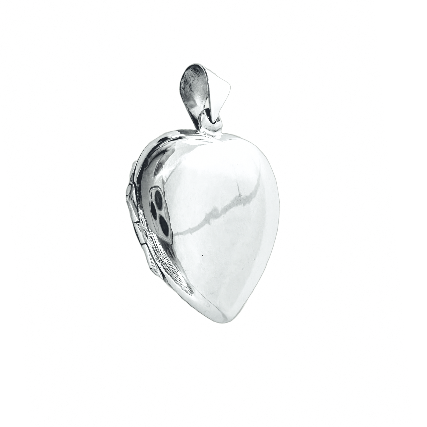 Plain Heart Locket Pendant Necklace