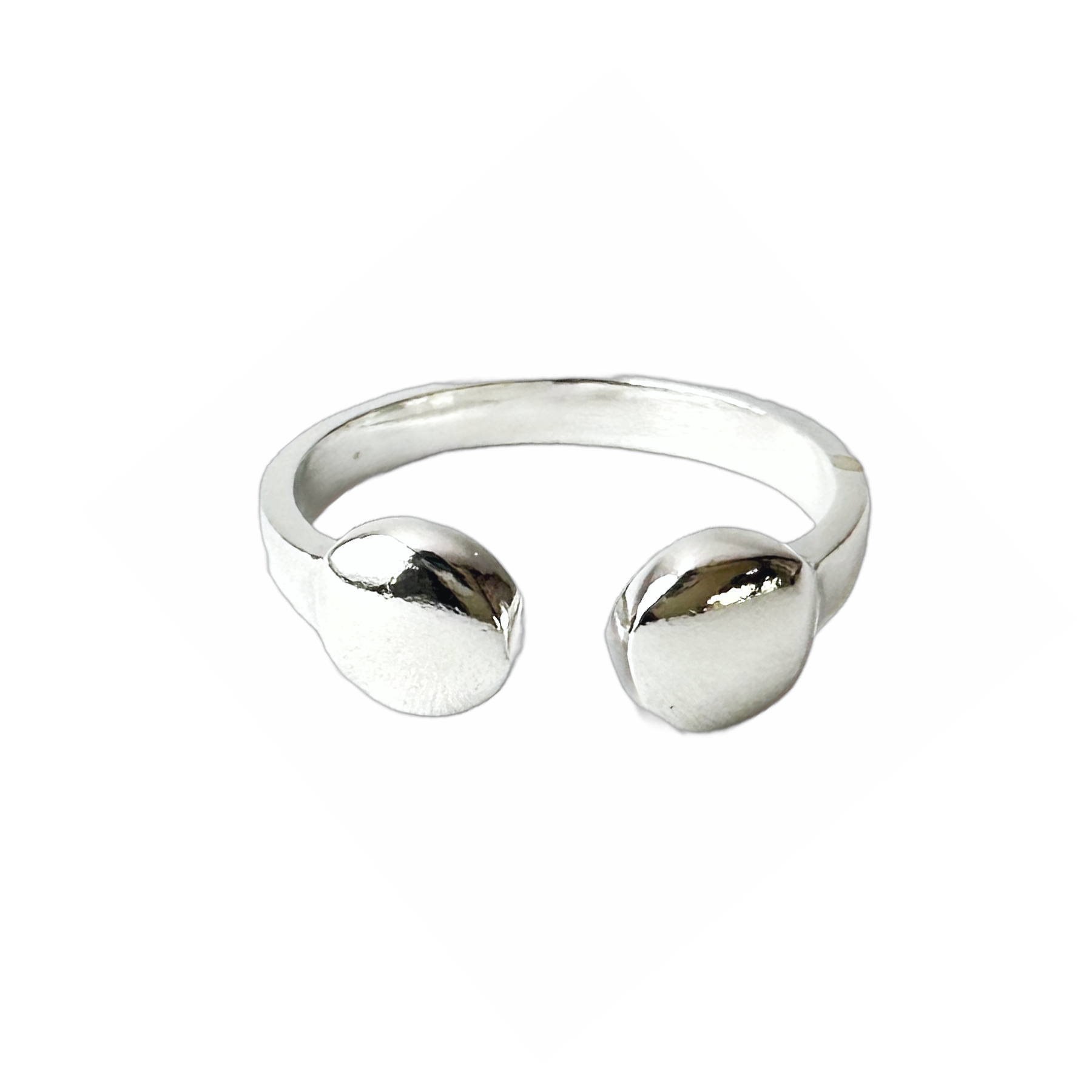 Sterling Silver Modern Open Disc Ring