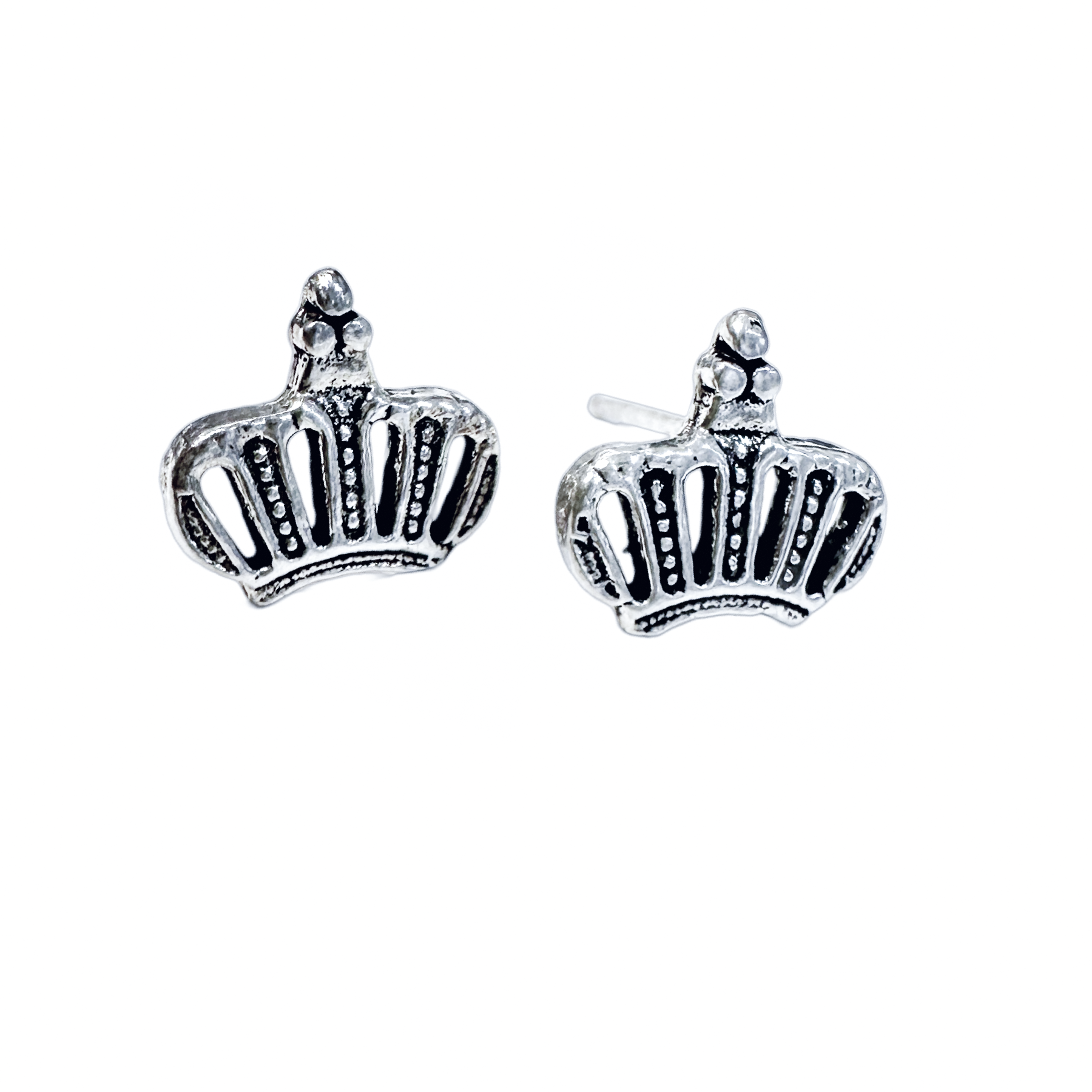 Queen Crown Stud Earrings