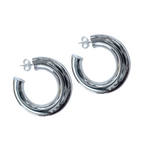 Chunky Half Hoop Earrings