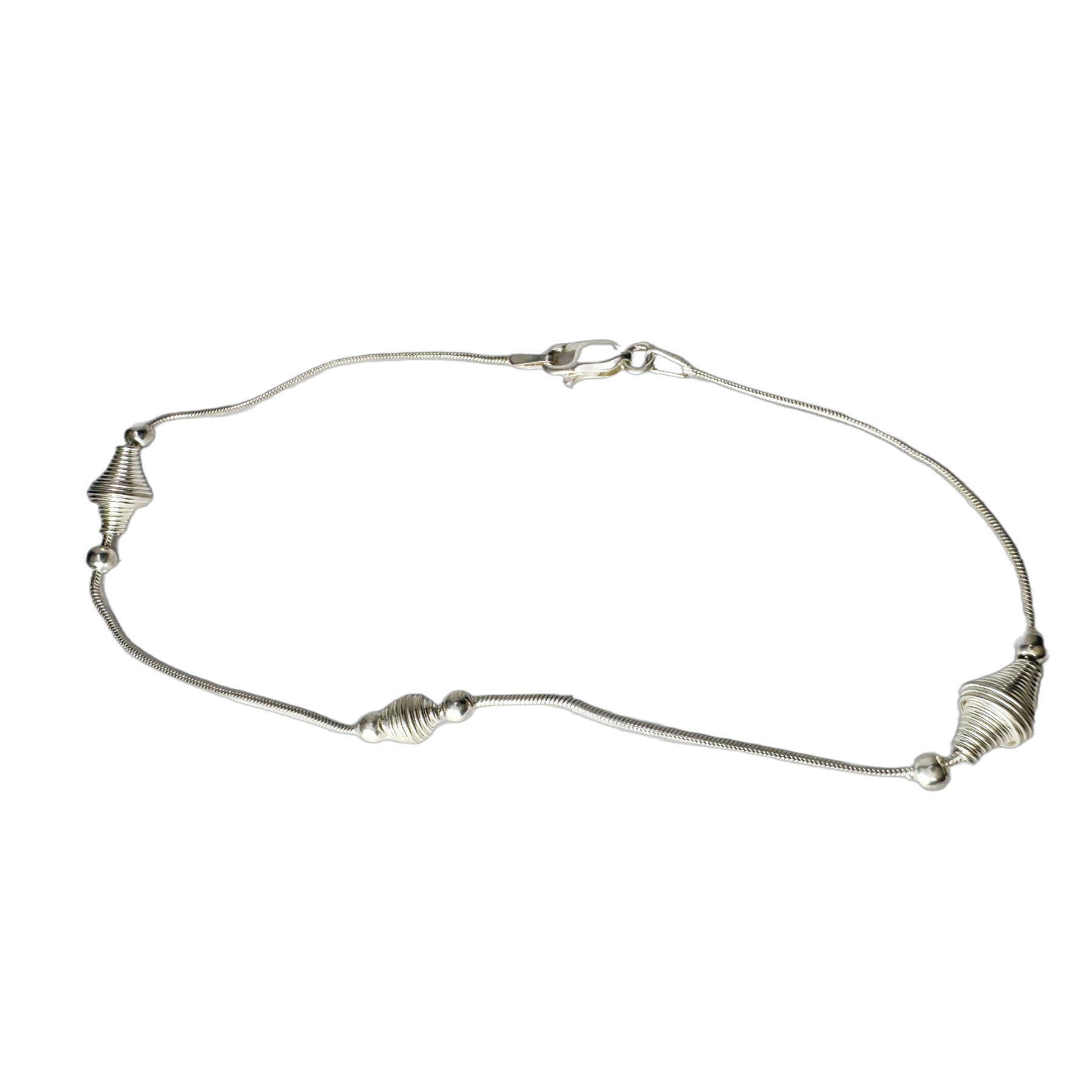 Bees Sterling Silver Anklet Bracelet