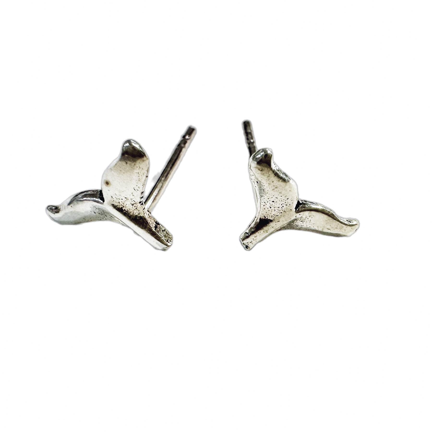Whale Tail Stud Earrings