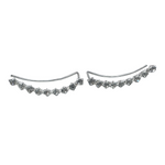 CZ Ear Pin Stud Earring Climber