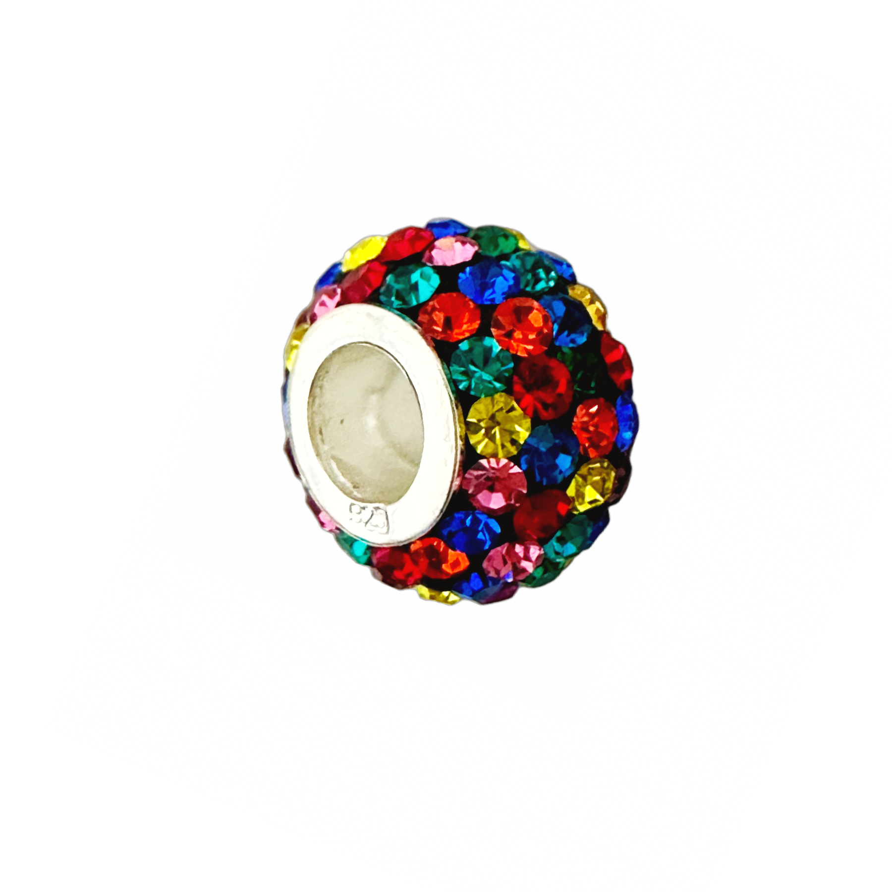 Confetti Multicolor CZ Bead Charm