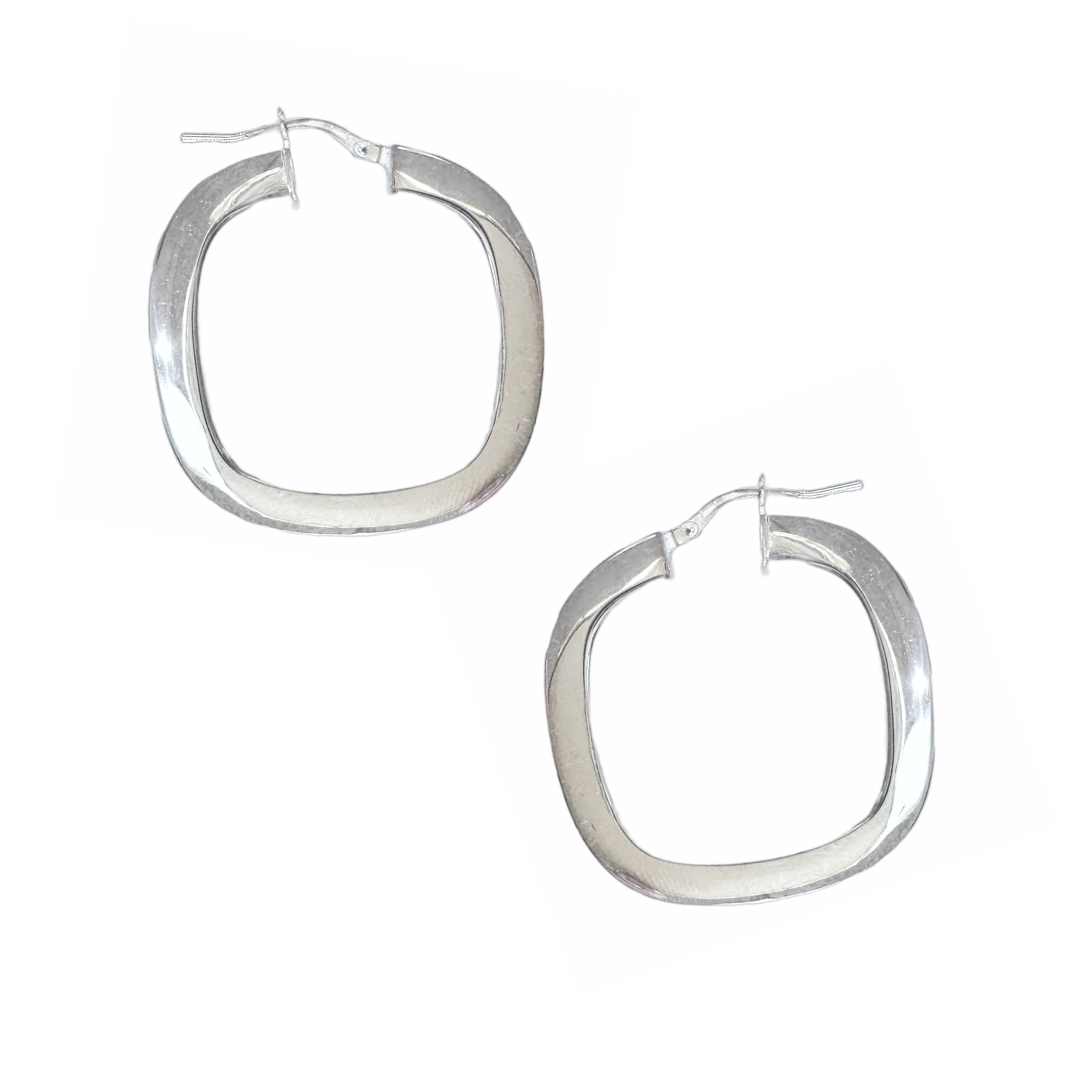 Groovy Square Hoop Earrings