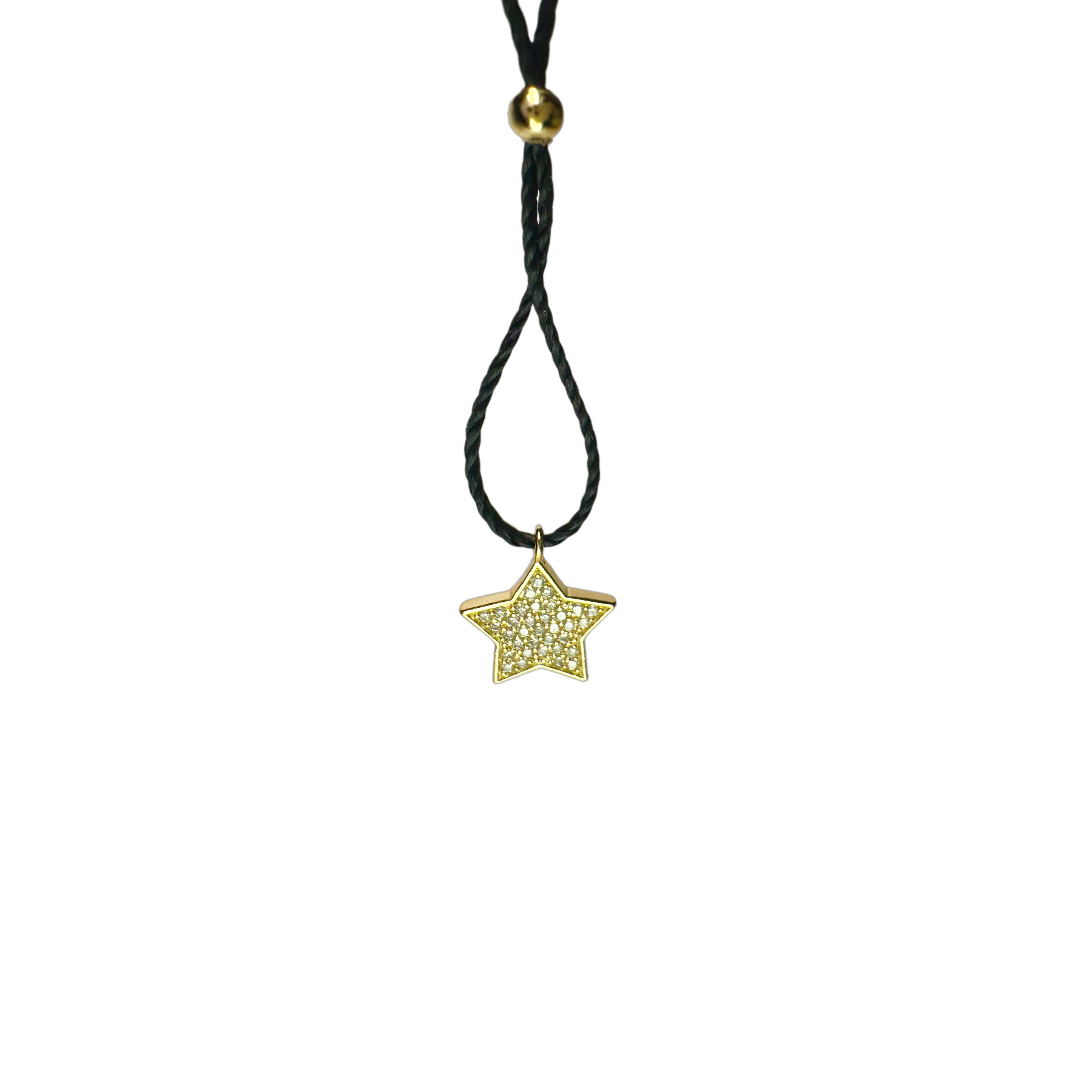 Gold-Dipped Star Charm Adjustable Choker Necklace