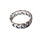 Silver Chain Band Ring
