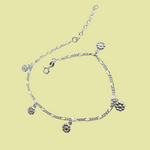 Daisy Flower Charm Anklet