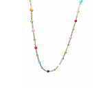 Multicolor Beaded Enamel Necklace