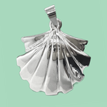 Large Scallop Sea Shell Pendant