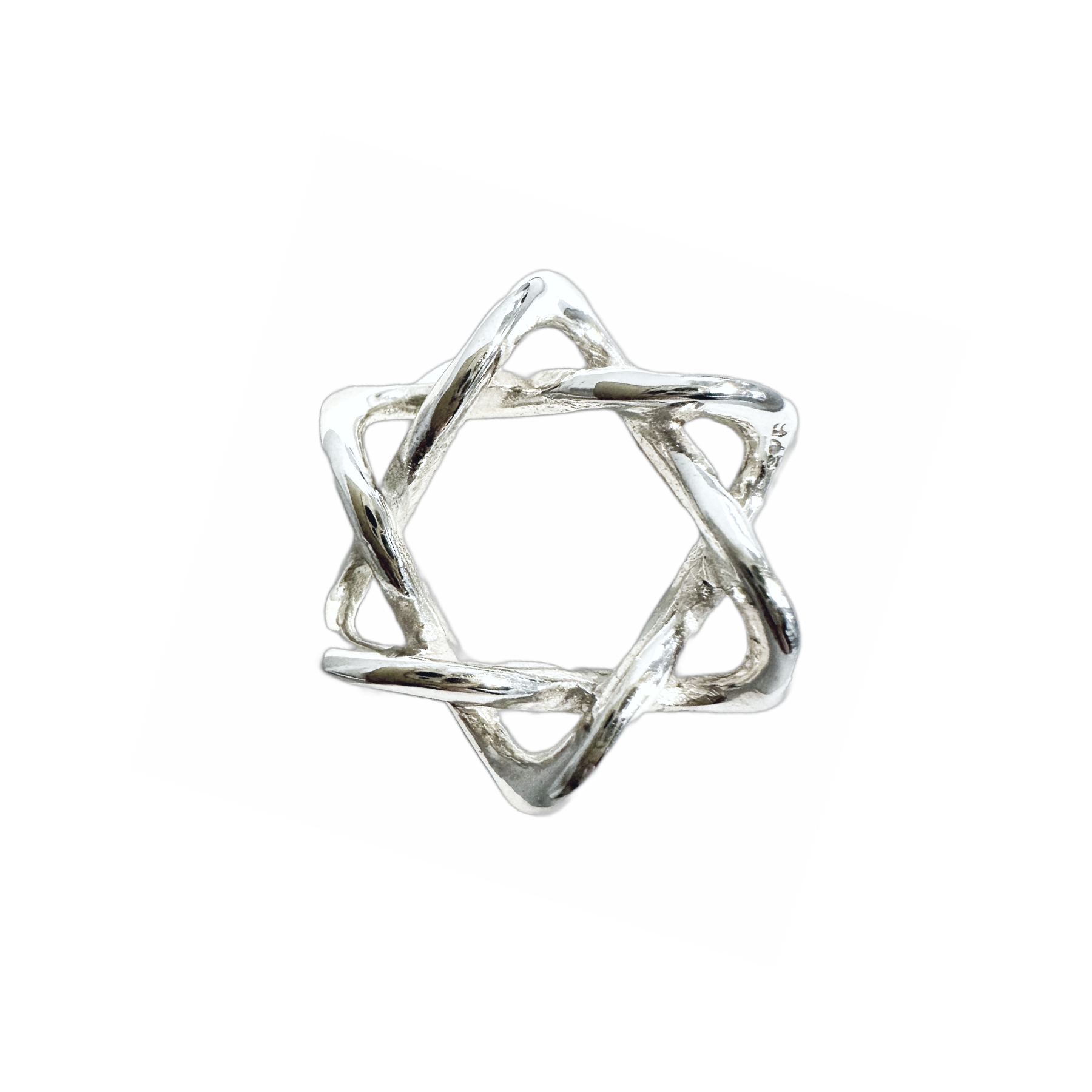 Woven Star of David Pendant Necklace