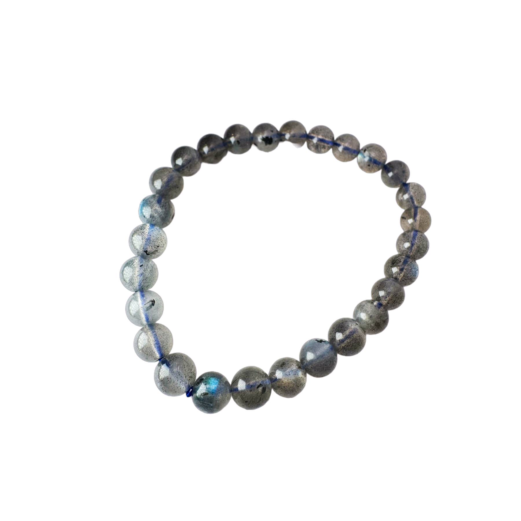 Labradorite Bead Stretch Bracelet