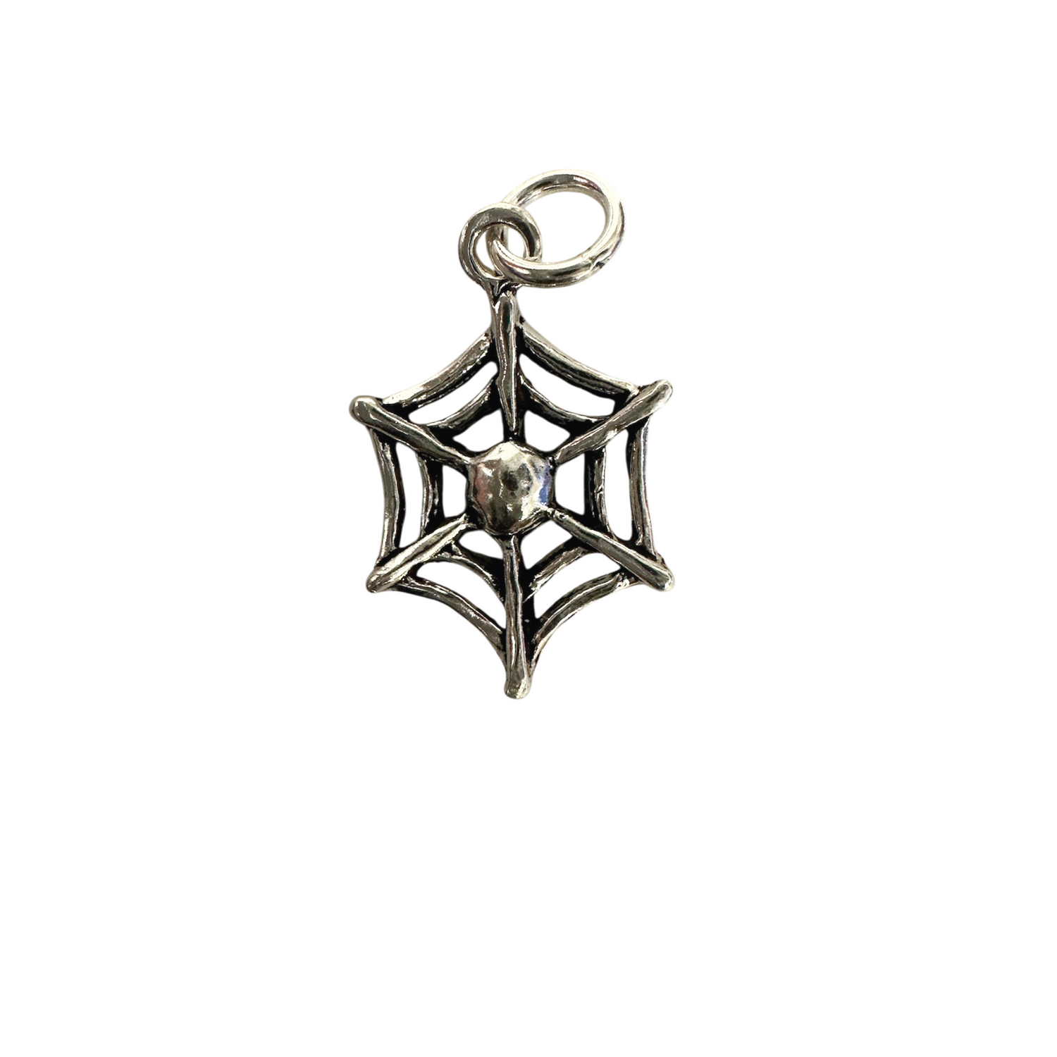 Small Spider’s Web Pendant Necklace