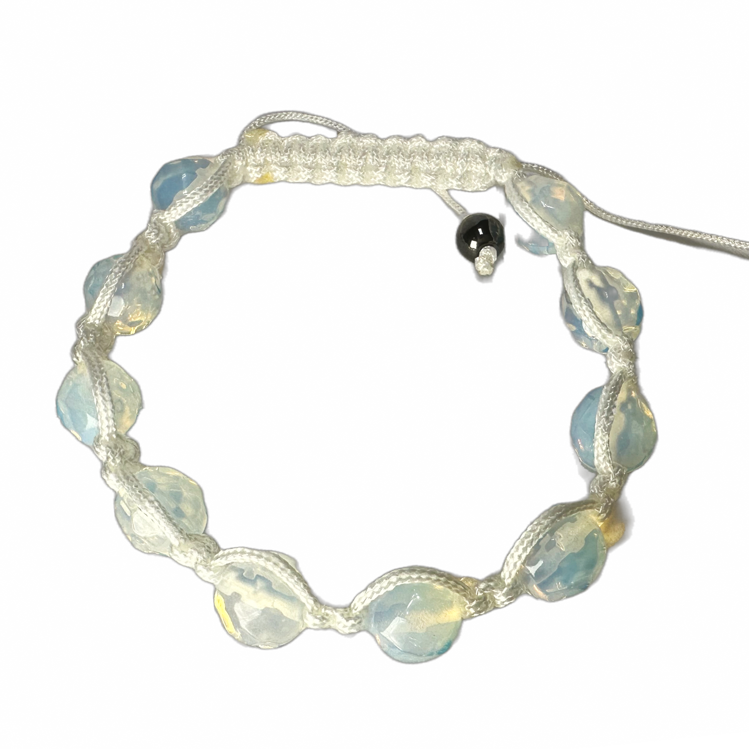 Crystal Beaded Friendship Macrame Bracelet
