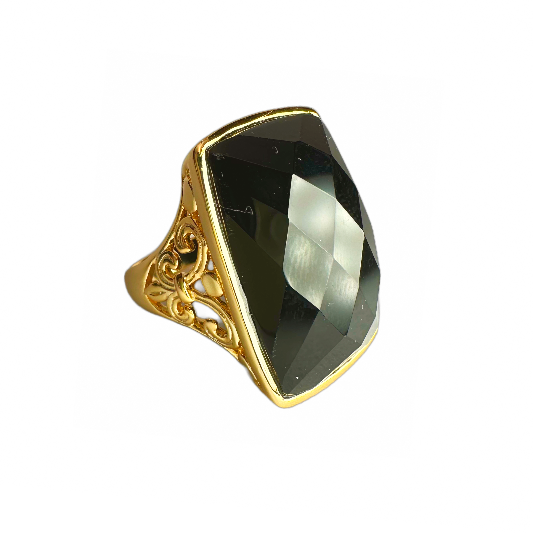 Black Onyx Cocktail Ring