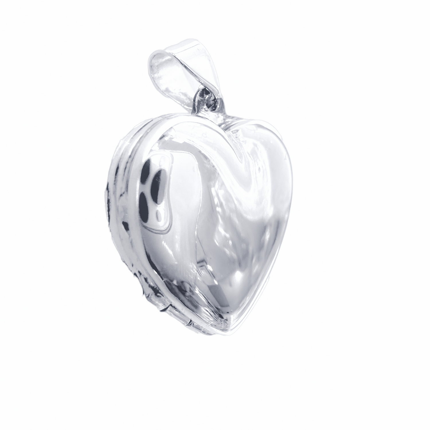 Four Photo Heart Locket Pendant Necklace