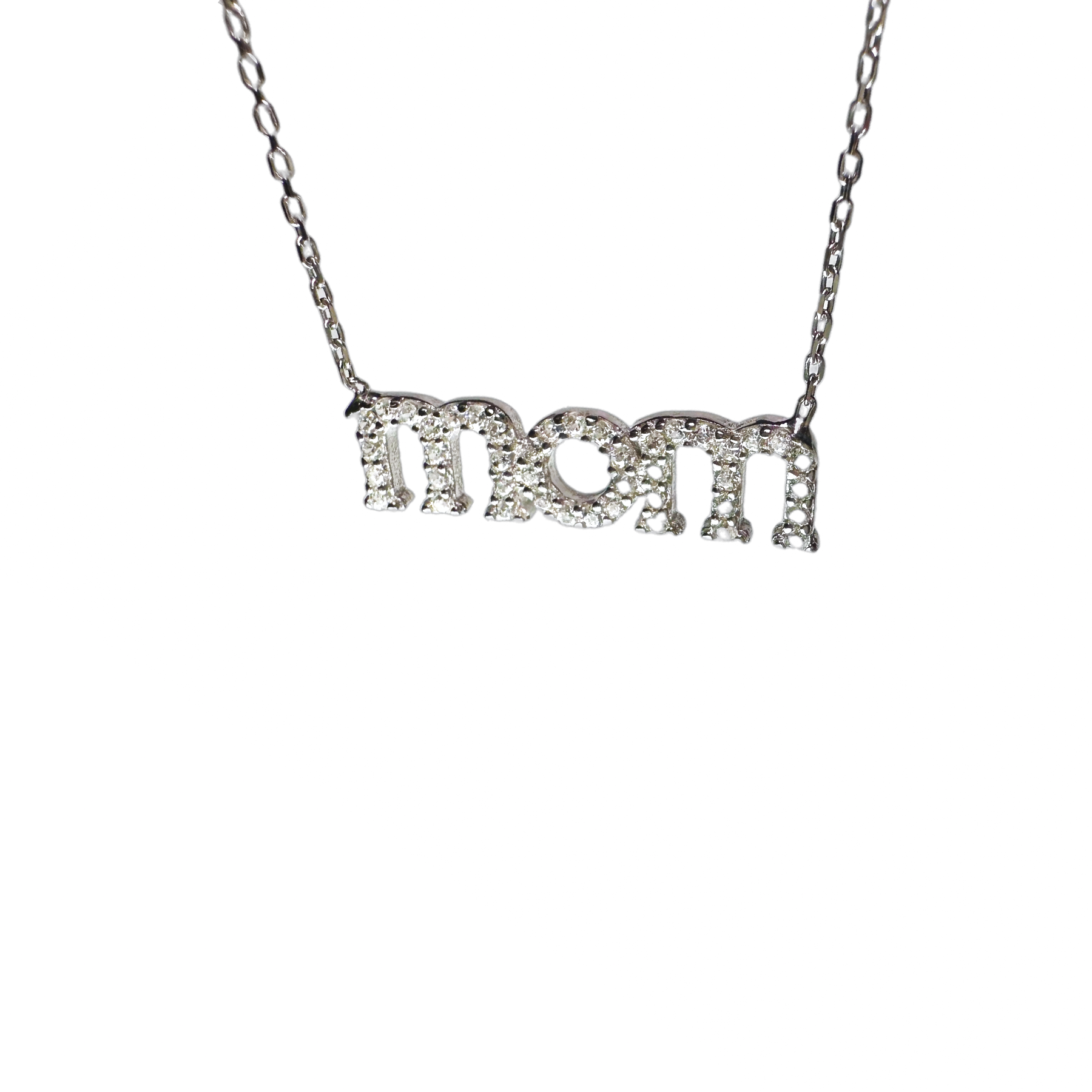 Sterling Mom Necklace