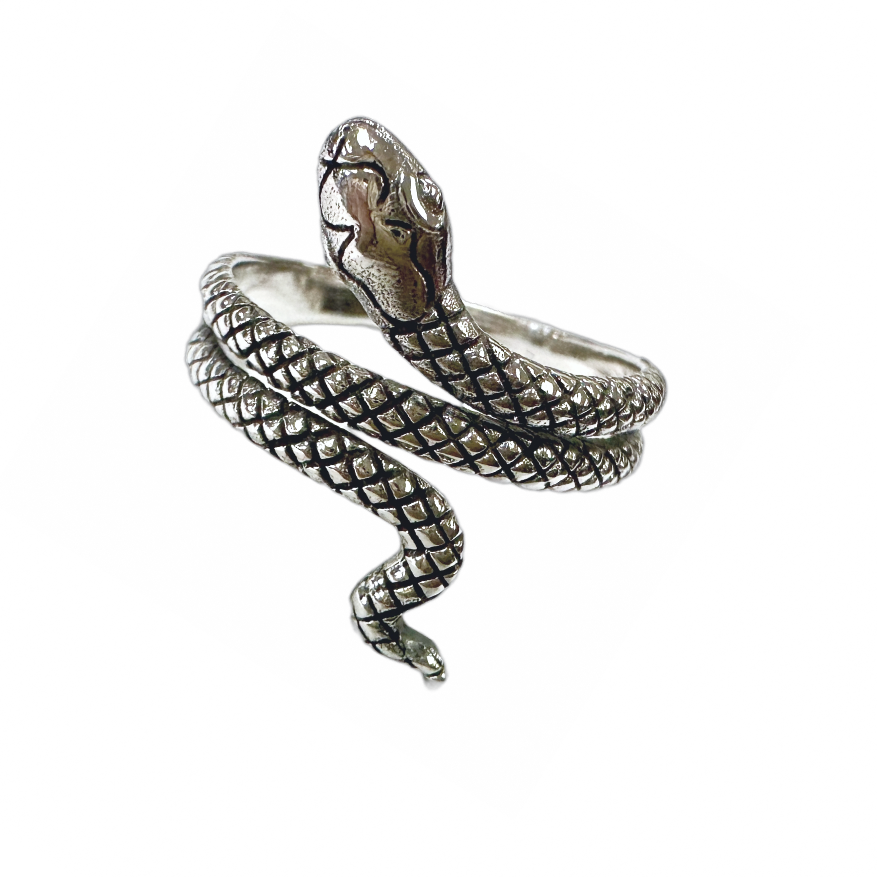 Sterling Silver Snake Ring