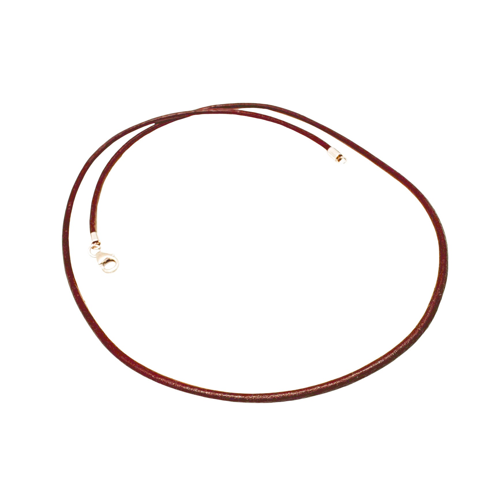 Brown Leather Cord Necklace