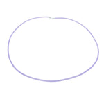 Purple Cord Strand Choker Necklace with 925 Sterling Silver Clasp