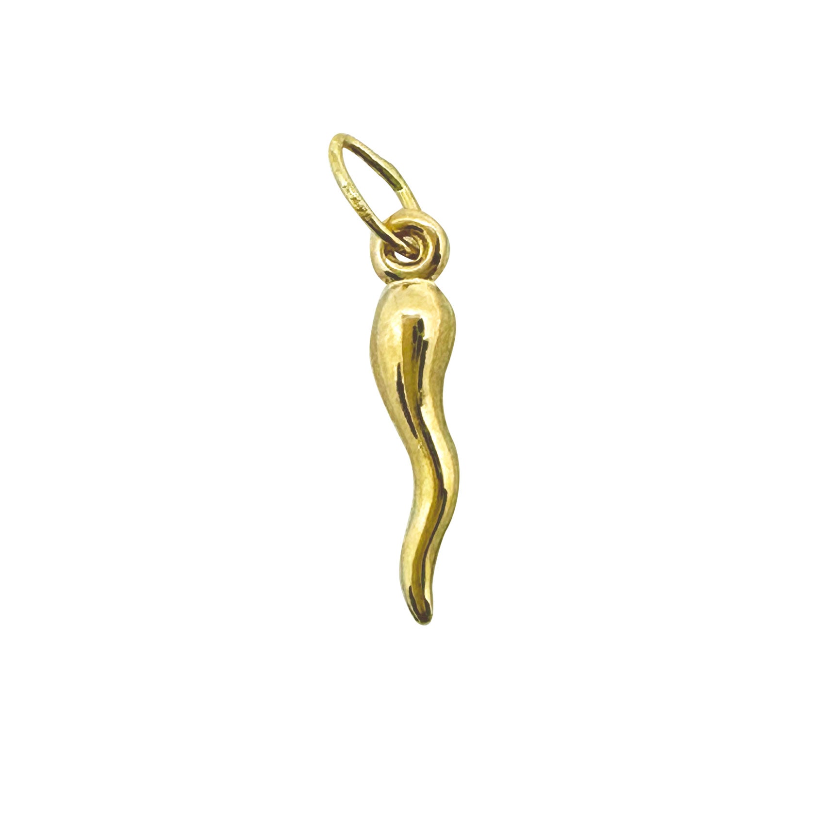 14K Yellow Gold Mini Horn Pendant