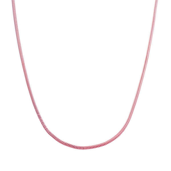 Rosy Snake Chain Necklace
