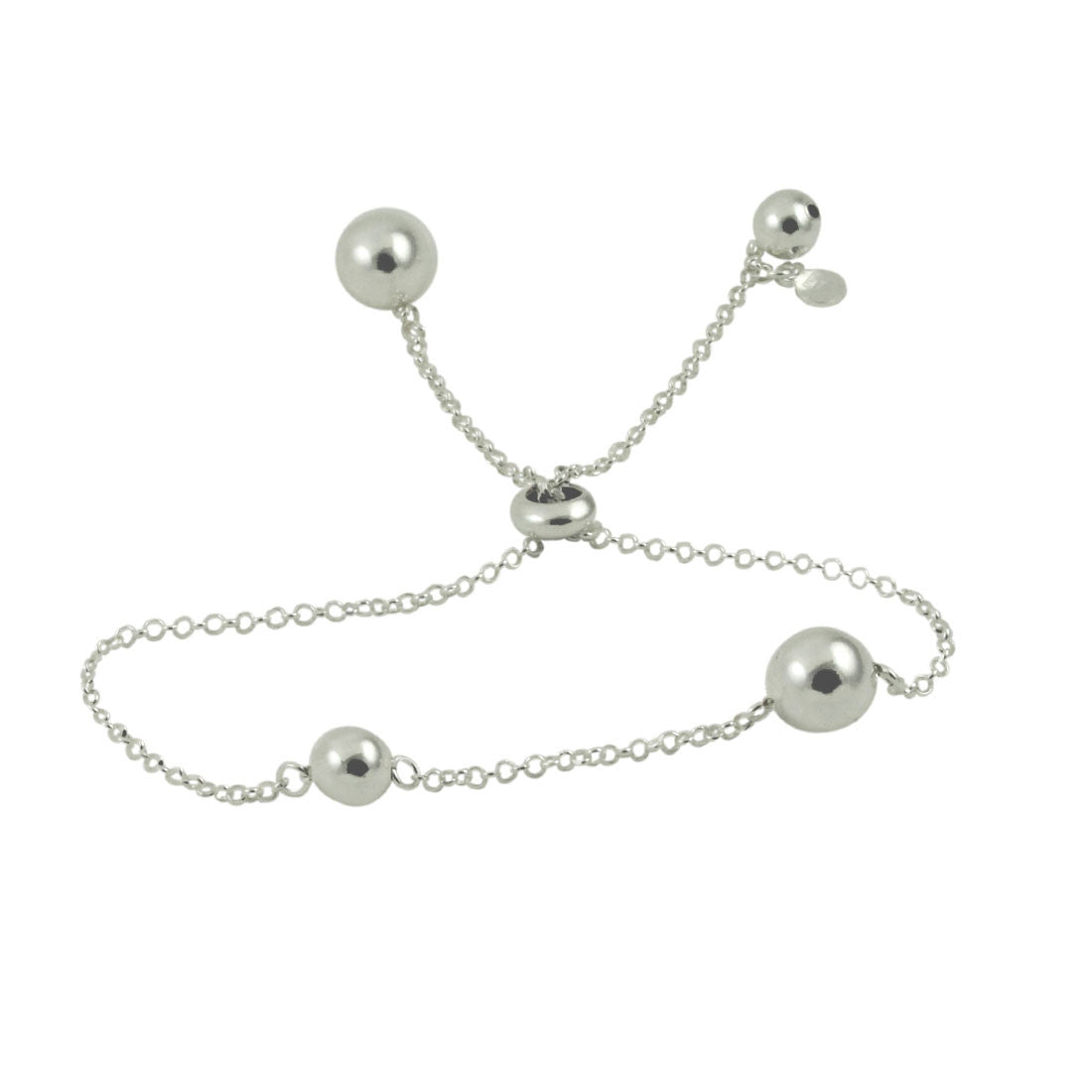 Sterling Silver Adjustable Bolo Bracelet