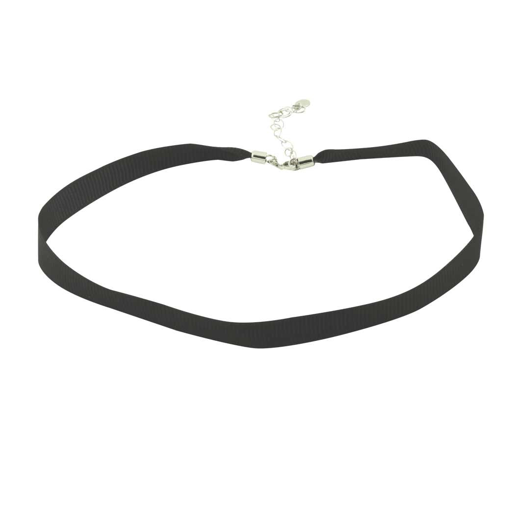 Black Satin Choker Necklace