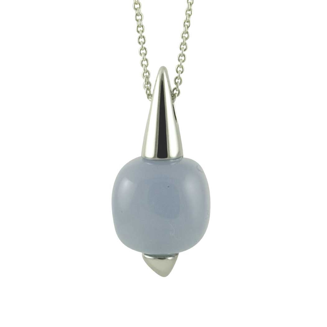 Blue Chalcedony Pendant Necklace