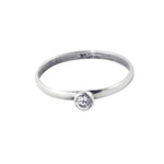 "Royal" Sterling Silver Mini CZ Stack Ring
