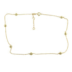 Gold-Dipped Bead Choker Necklace