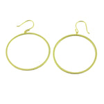 Sterling Silver Hoop Drop Earrings