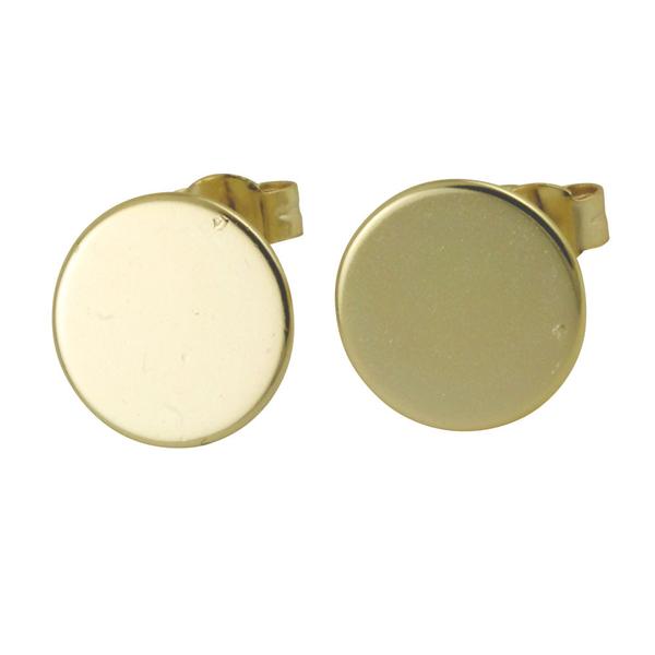 "Spot" Sterling Round Disc Earrings