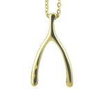 Sterling Silver Wishbone Necklace