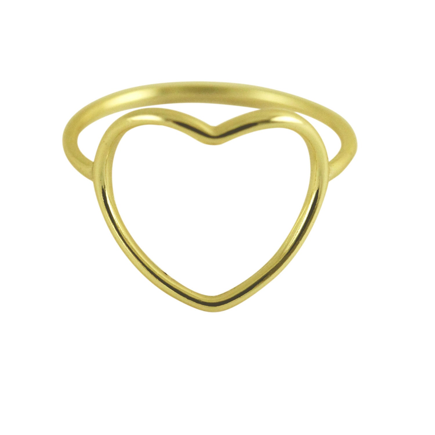 Gold-Dipped Heart Ring