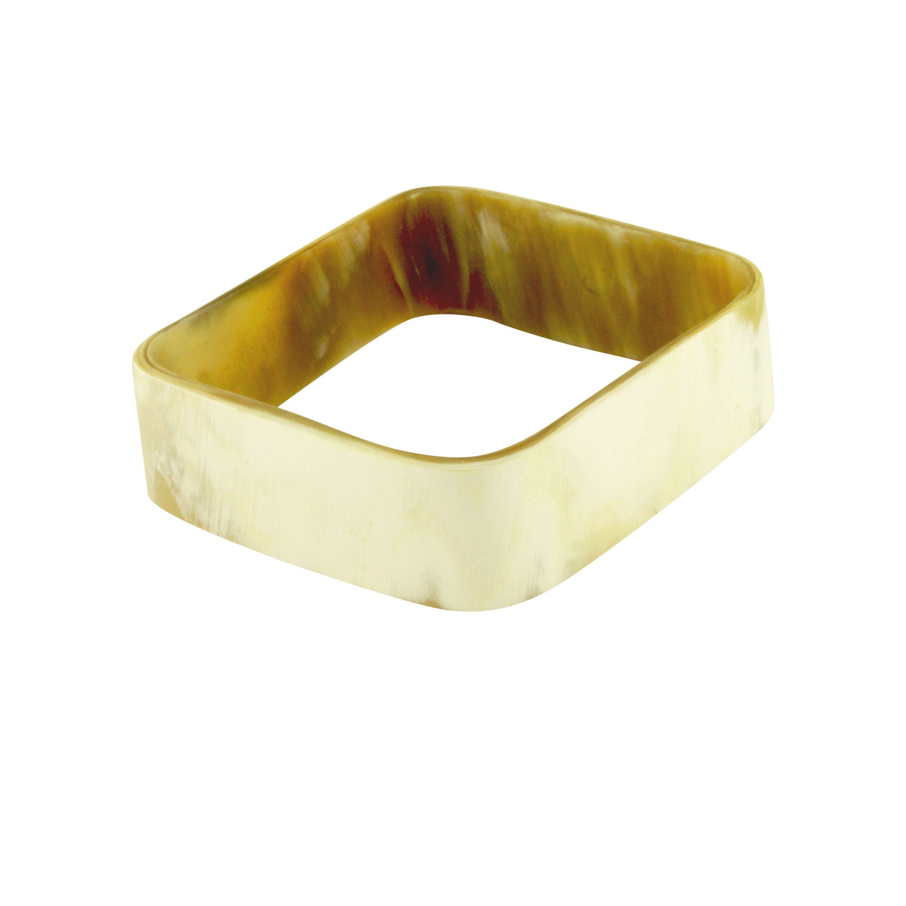 White Horn Style Square Bangle