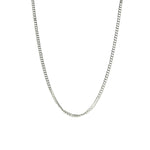 Sterling Silver Miami Style Link Curb Chain Adjustable Necklace