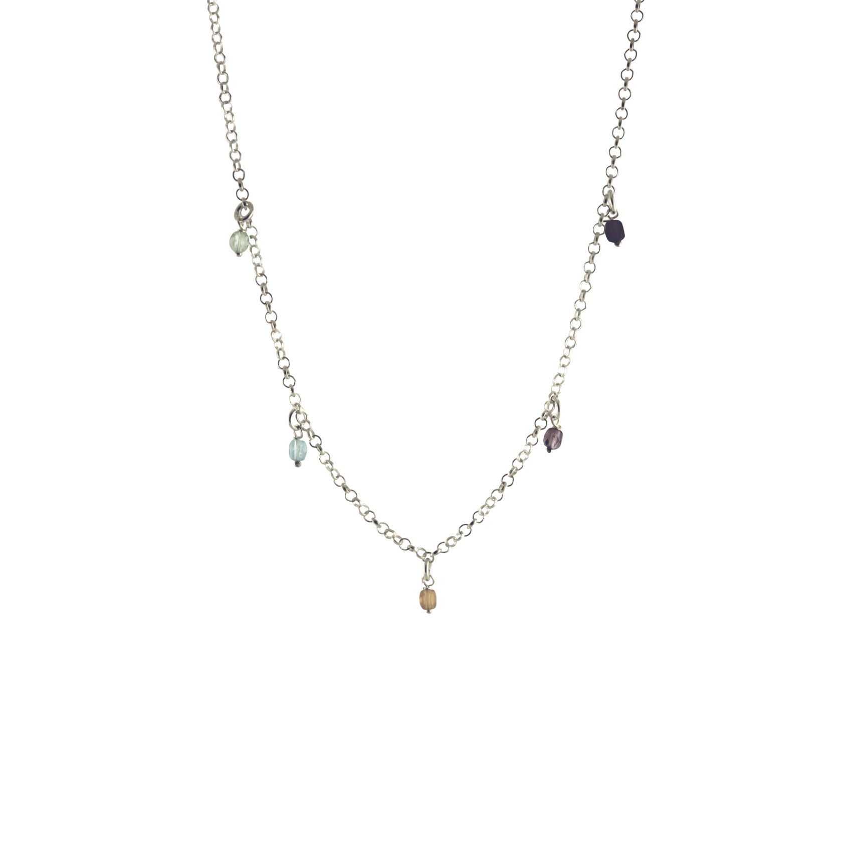 apop multicolor silver necklace