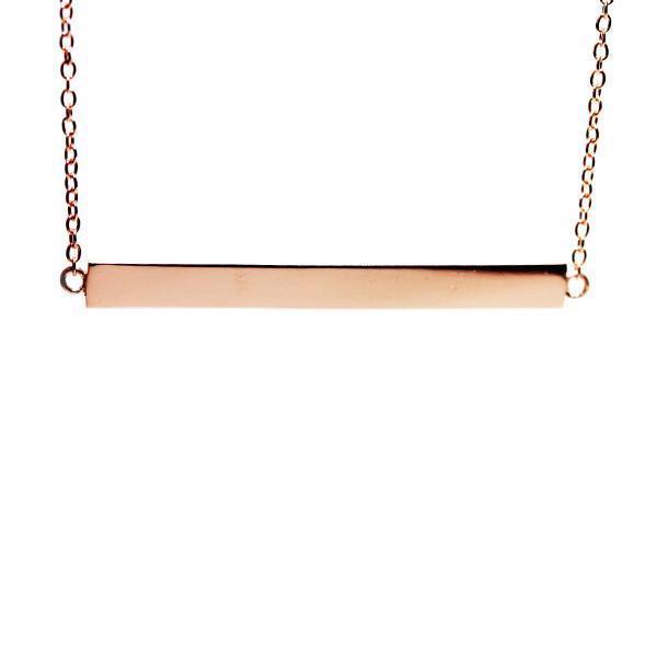 "Stripe" Sterling Silver Bar Necklace