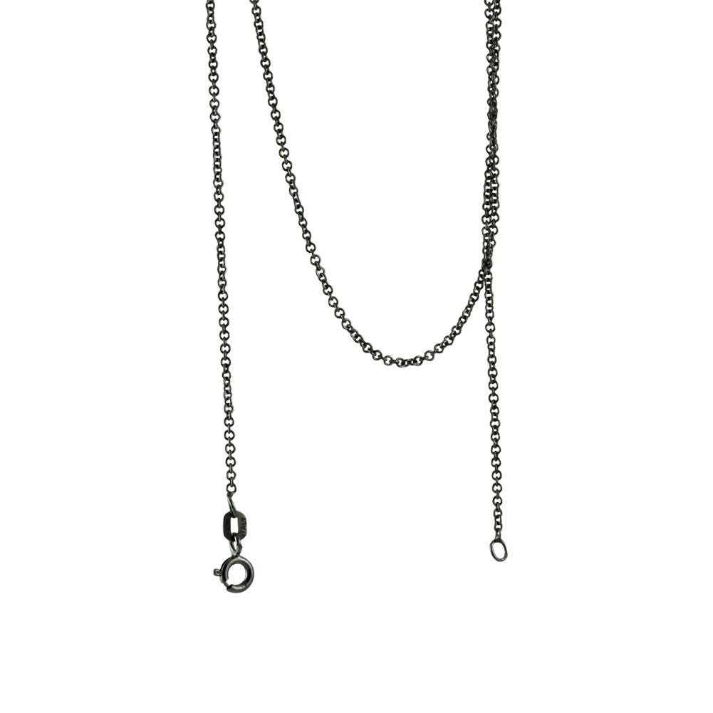 apop Black Silver Link Chain