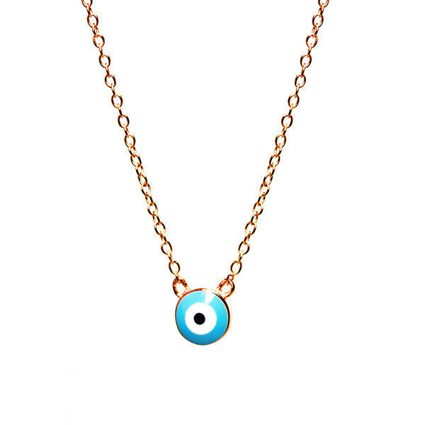 Sterling Silver Blue Eye Necklace