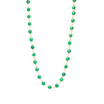Mini Green Onyx Bead Station Necklace 30 inch