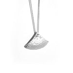 Hammered Triangle Pendant Necklace