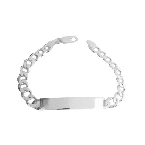 Classic Sterling Silver ID Bar Bracelet Unisex