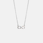 Hammered Sterling Silver Infinity Necklace