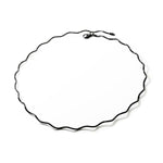 "Ziggy" Sterling Silver Glitter Choker Collar Necklace