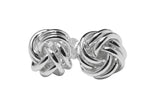 Sterling Silver Love Knot Earrings Studs "Knotty"