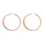 Rosy "Forever" Hoop Earrings 2 inch